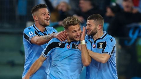 Вратарски гаф спомогна за рекордна победа на Лацио (видео)
