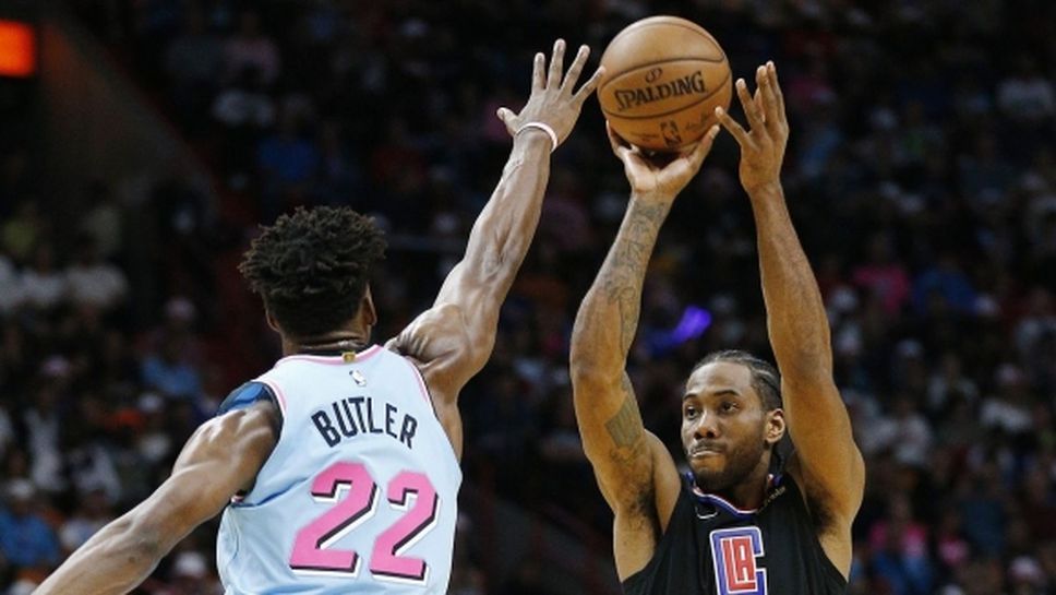 Ленард с първи трипъл-дабъл в кариерата си, Клипърс се справи с Маями