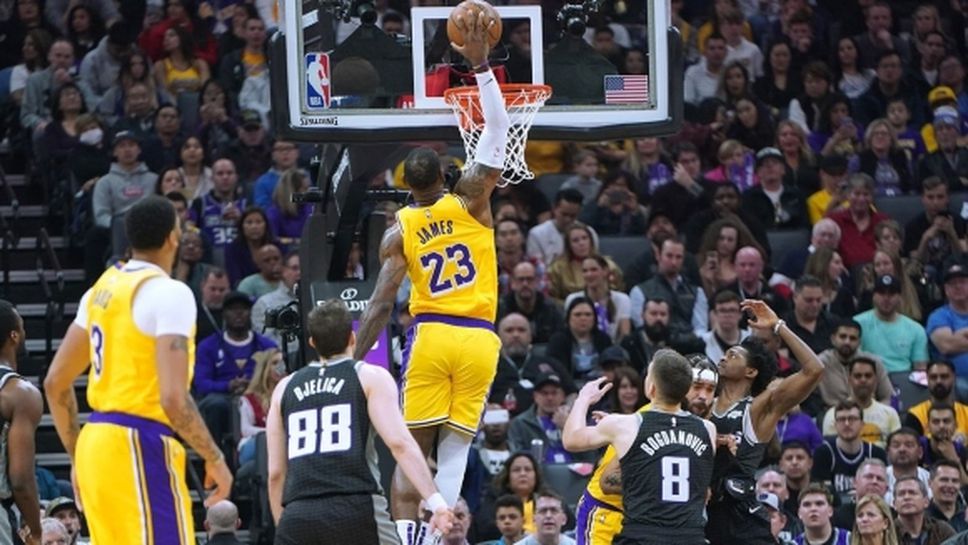 Лейкърс спечели гостуването си в столицата на Калифорния