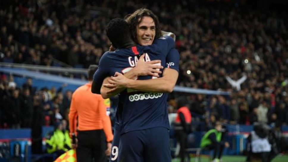 Пари Сен Жермен потрепери срещу Лион, но се укрепи на върха в Лига 1 (видео)