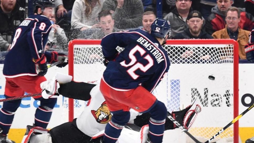 Емил Бемстрьом вкара късно в продължението и Кълъмбъс победи Отава