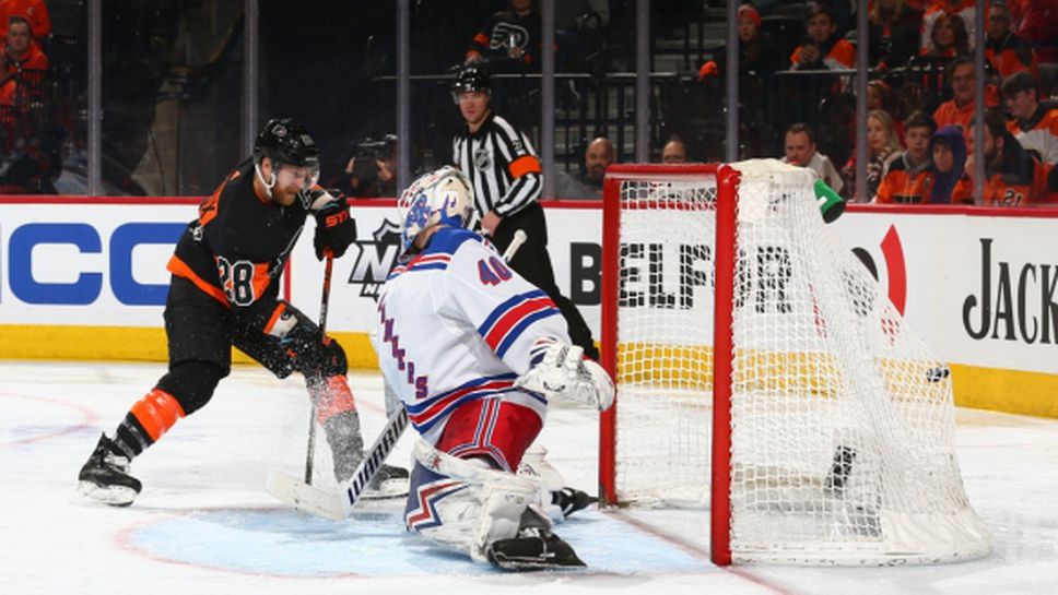 Александър Георгиев отрази 35 шайби, но Рейджърс загуби срещу Филаделфия