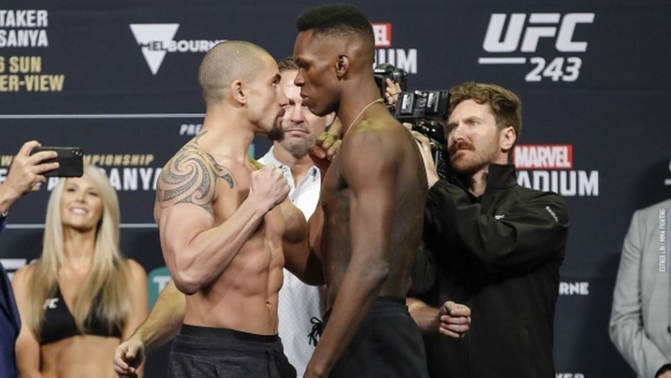 Уитакър и Адесаня минаха кантара преди UFC 243