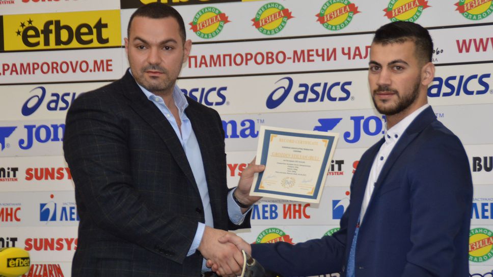 Еврошампионът Стилян Гроздев отново е "Спортист на месеца"