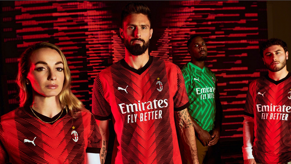 Милан промени визията на традиционните райета в новия си екип