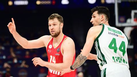  Себераздаване на Везенков и мъжка борба и до последната сирена помогнаха на Олимпиакос да изравни серията 