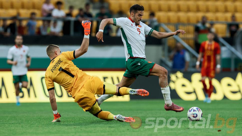 България 0:0 Черна гора, страхотно спасяване на Наумов