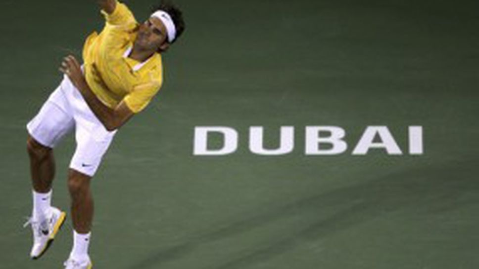 Федерер върви уверено към пета титла в Дубай