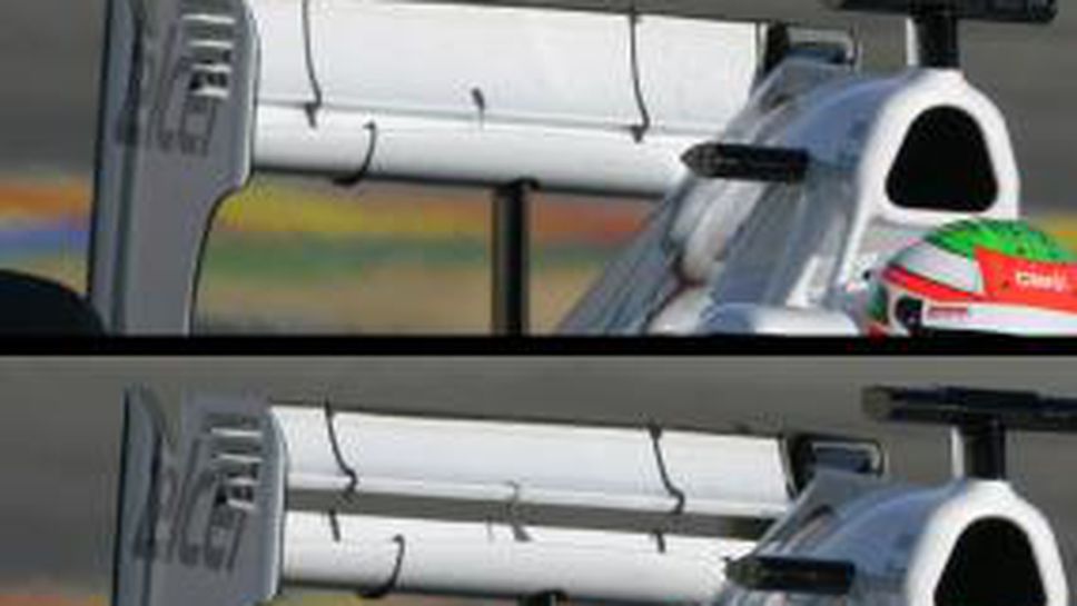 3D ВИДЕО - подвижните задни крила и гумите на Пирели