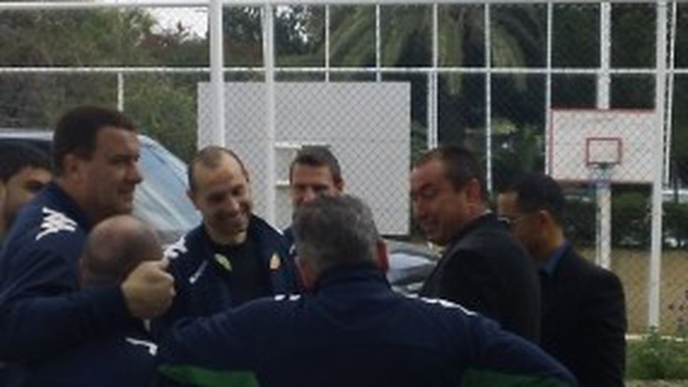 Мъри посети националите (видео)