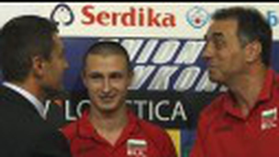 Министърът на спорта Свилен Нейков награди Живко Петков за сребърния му медал