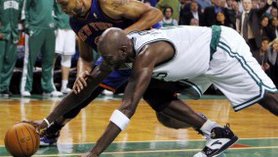 Бостън с нов драматичен успех над Ню Йорк, Гарнет герой в края (видео)