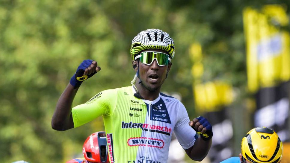 Биниам Гирмай стана първият чернокож колоездач с етапна победа в Тур дьо Франс