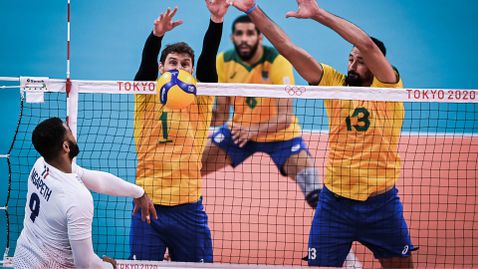 Олимпийските шампиони от Бразилия излъгаха Франция в 5-геймов трилър 🏐