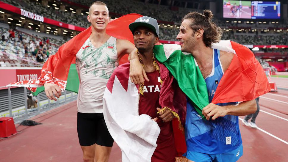 Историческо! Тамбери и Баршим поделиха олимпийската титла в скока на височина