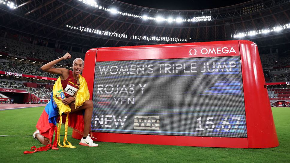 Юлимар Рохас подобри световния рекорд за олимпийската титла в тройния скок