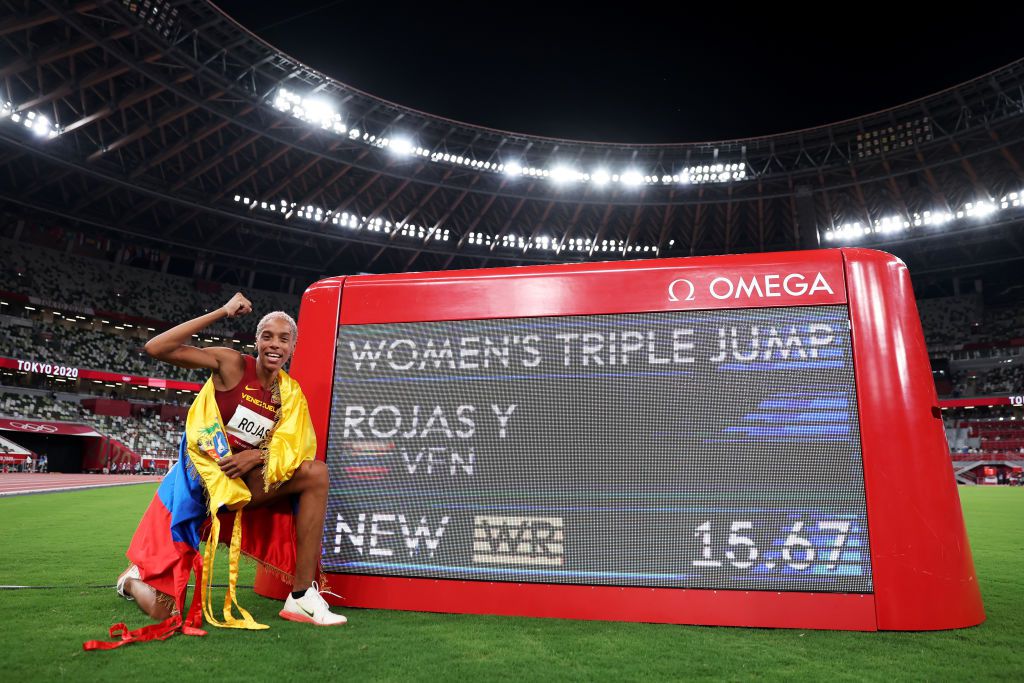 Юлимар Рохас подобри световния рекорд за олимпийската титла в тройния скок
