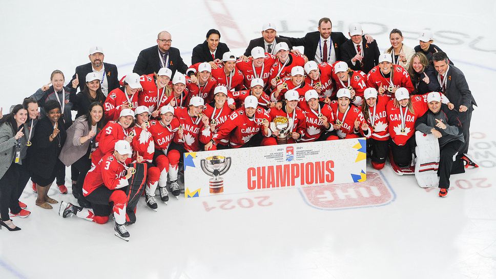 Канада надви САЩ с продължение и спечели първата си световна титла по хокей при жените от 2012 насам