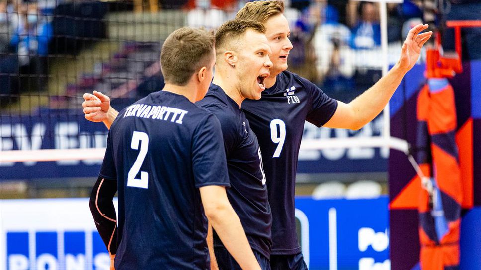 Финландия тръгна с победа над Северна Македония в мача на откриването🏐