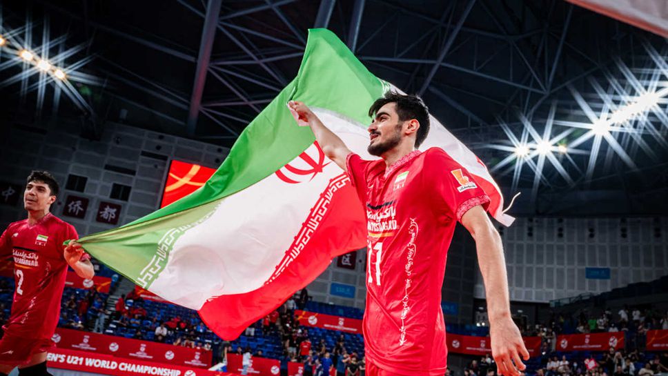 Волейболистите от националния отбор на Иран за мъже под 21