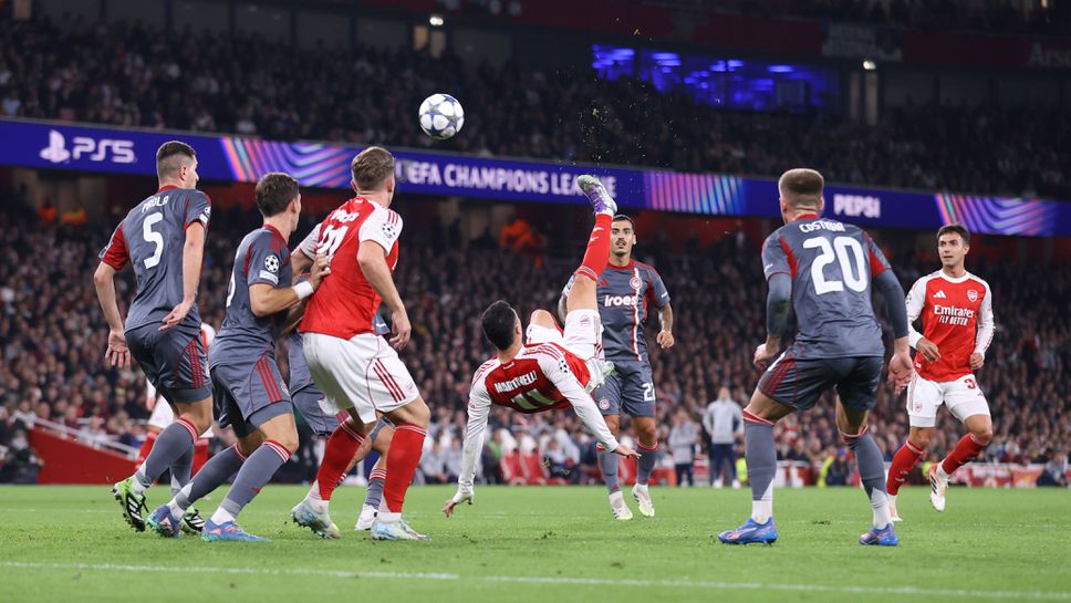 Арсенал сложи край на успешната серия на Олимпиакос на "Емиратс"