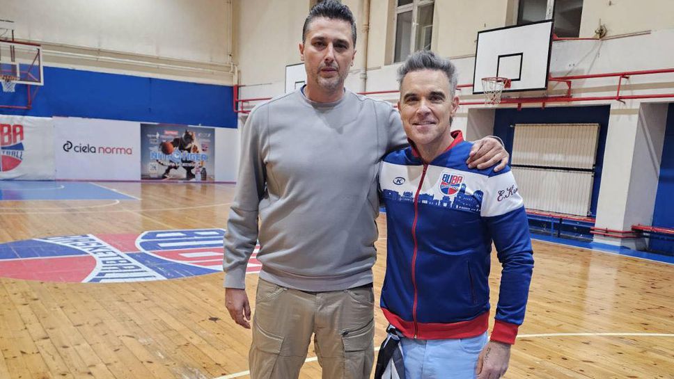 Роби Уилямс тренирал с шефа на БУБА Баскетбол преди концерта си