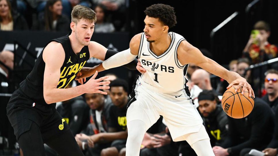 Виктор Уембаняма изигра страхотен мач за победата на Сан Антонио над Юта