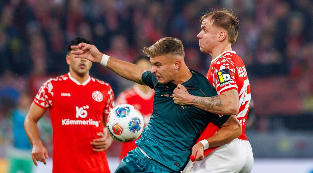 Майнц и Вердер си поделиха по едно полувреме