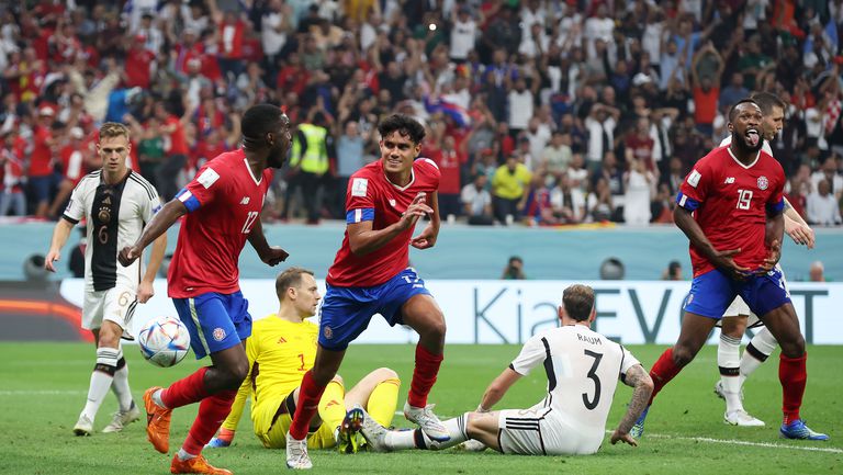Коста Рика 1:1 Германия, Техеда изравни (гледайте тук)