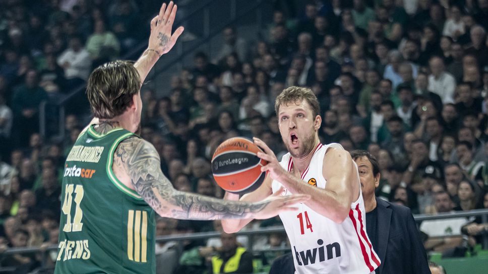 Страхотен Везенков помогна на Олимпиакос да излъже Панатинайкос в лудо дерби