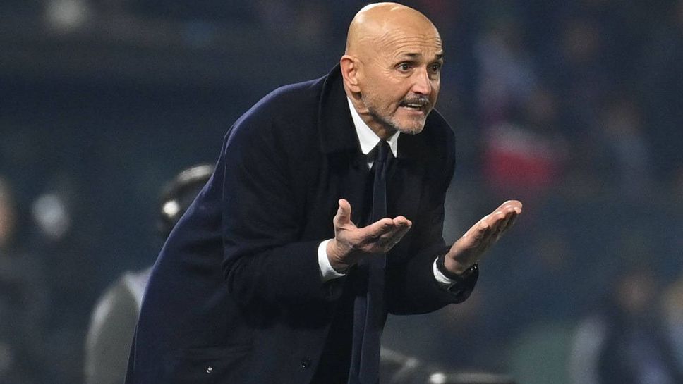 Наставникът на Ювентус Лучано Спалети говори пред медиите преди утрешния