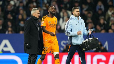 Рюдигер няма да играе около три седмици за Реал Мадрид