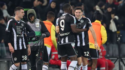 Удинезе покоси Рома с гол от фаул