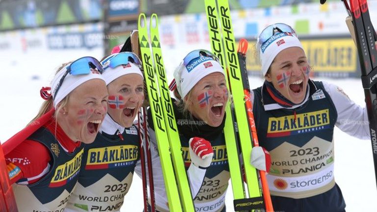Отборът на Норвегия спечели щафета на 4х5 километра ски бягане