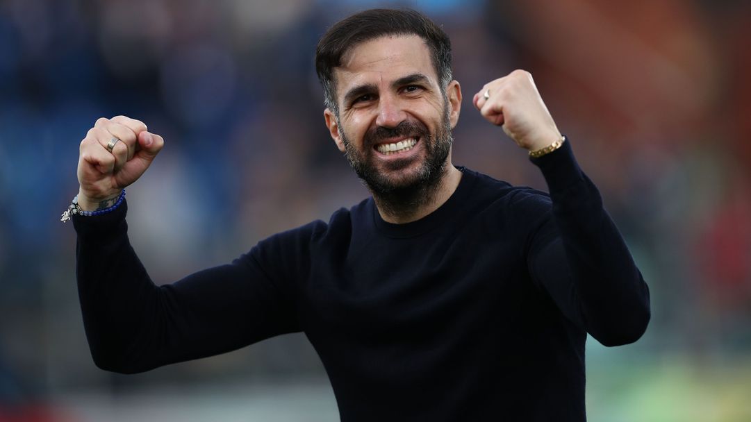 Фабрегас получи признание, след като вкара Комо в топ 4 на Серия "А"