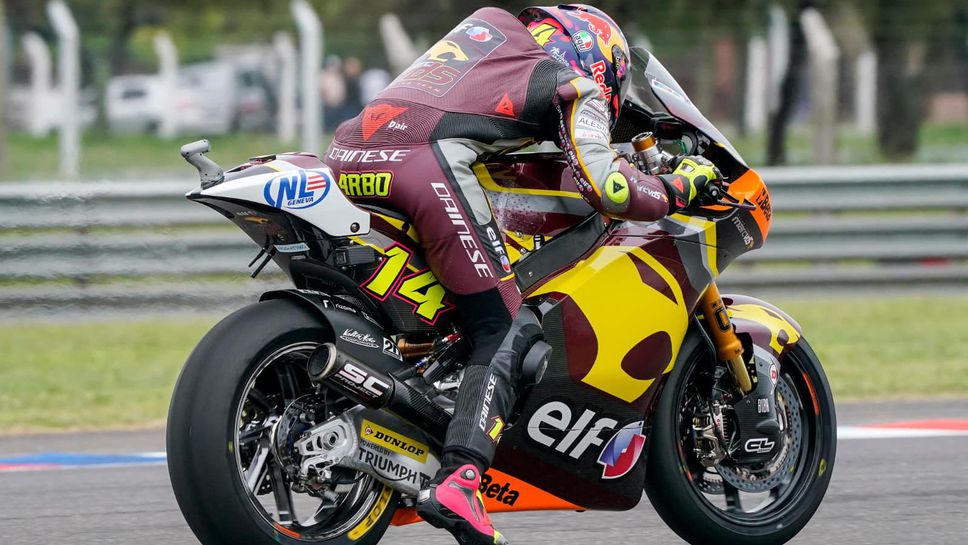 Арболино взе победата в скъсеното състезание в Moto2