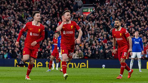  Ливърпул пречупи Евертън за победа номер 100 в мърсисайдското дерби 