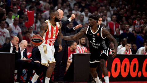 Силен мач на Милър-Макинтайър, но Звезда отново се препъна срещу Партизан