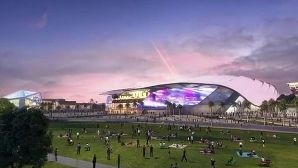 Отборът на Бекъм показа как ще изглежда новият му ултрамодерен стадион (видео)