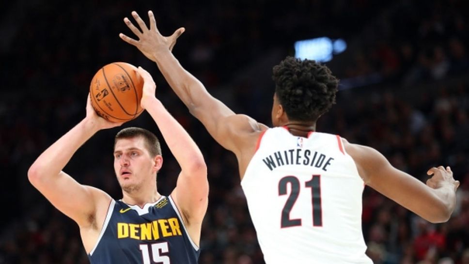 Йокич и Нъгетс пратиха в историята рекордна серия на Портланд (видео)