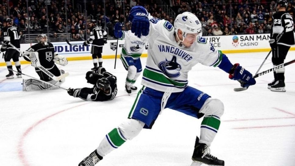 Брок Бесър с хеттрик, Ванкувър се справиха с Лос Анджелис
