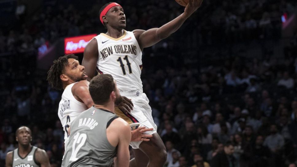 Рекорд на Инграм се оказа недостатъчен да спаси "пеликаните" срещу Бруклин