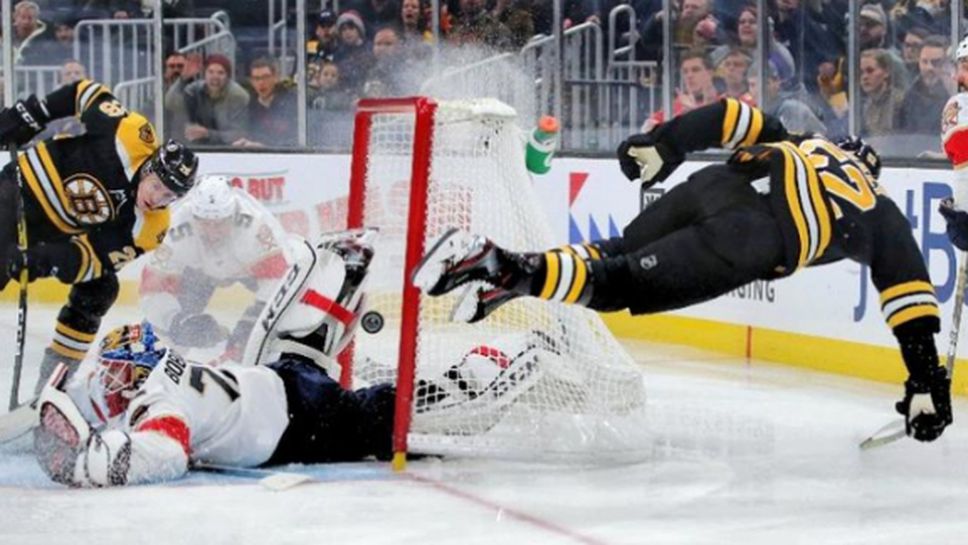 Флорида надви Бостън с обрат в края, Александър Георгиев спаси 30 удара при победа на Рейнджърс