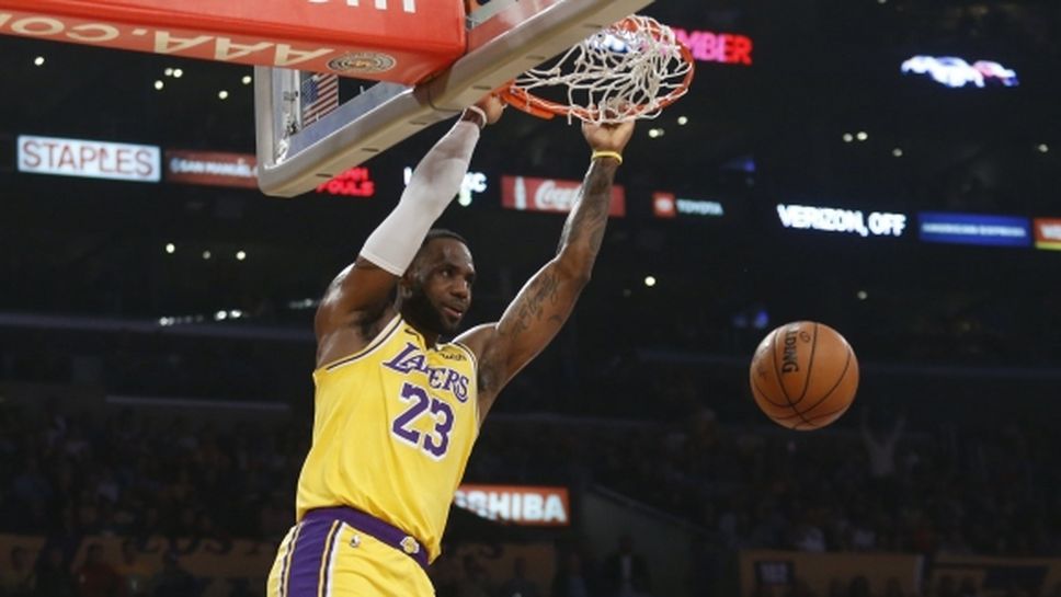 Извънземен! ЛеБрон стана първият играч с "трипъл-дабъл" срещу всички 30 отбора в НБА