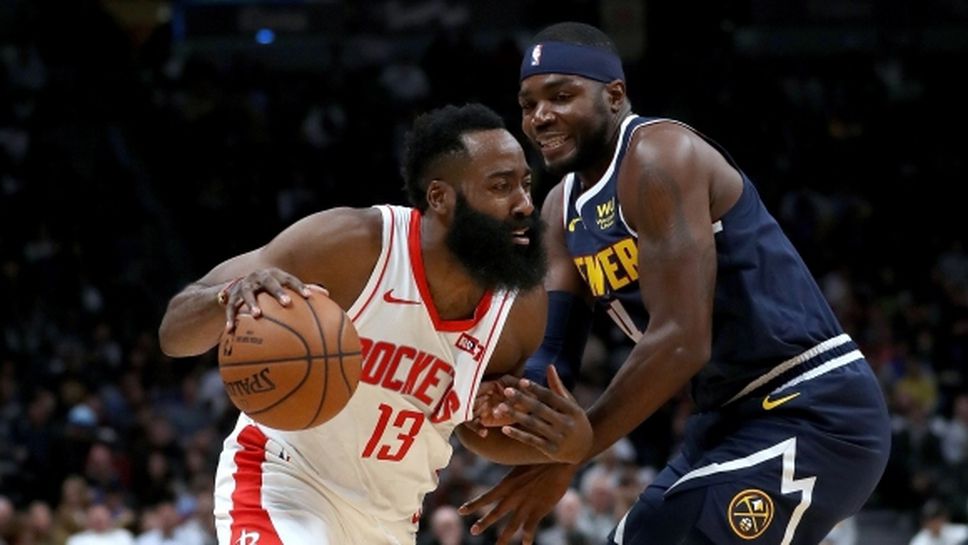 Денвър неутрализира Хардън и се справи с Хюстън