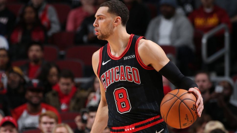 Зак ЛаВин изригна с 13 тройки и спаси Чикаго (видео)