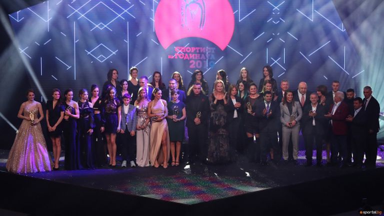 Всички победители в анкетата Спортист и Треньор на годината на България