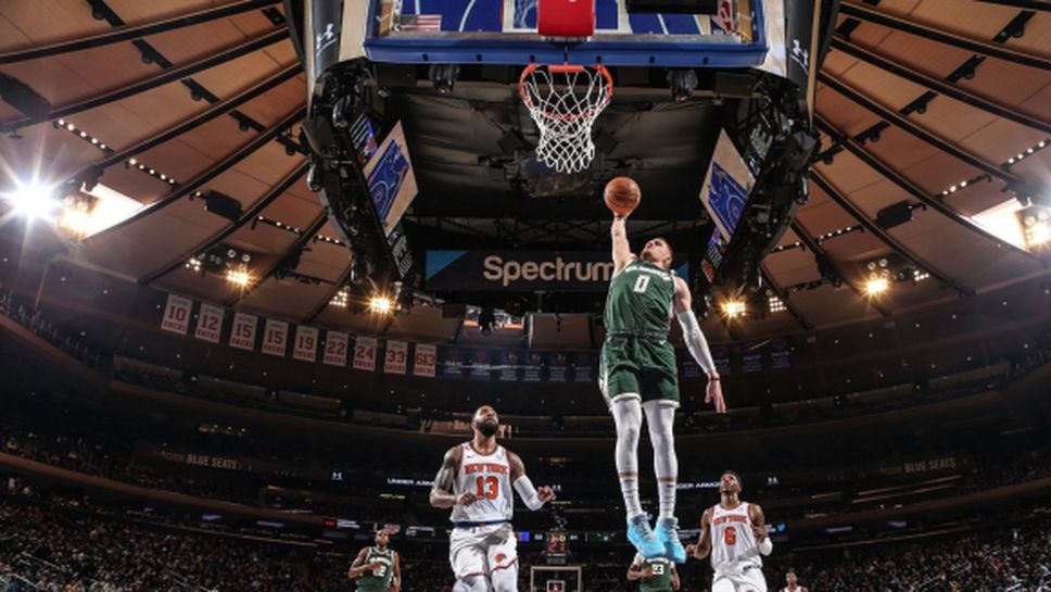 Янис с трипъл-дабъл, Милуоки се разправи с Ню Йорк и изравни клубен рекорд (видео)