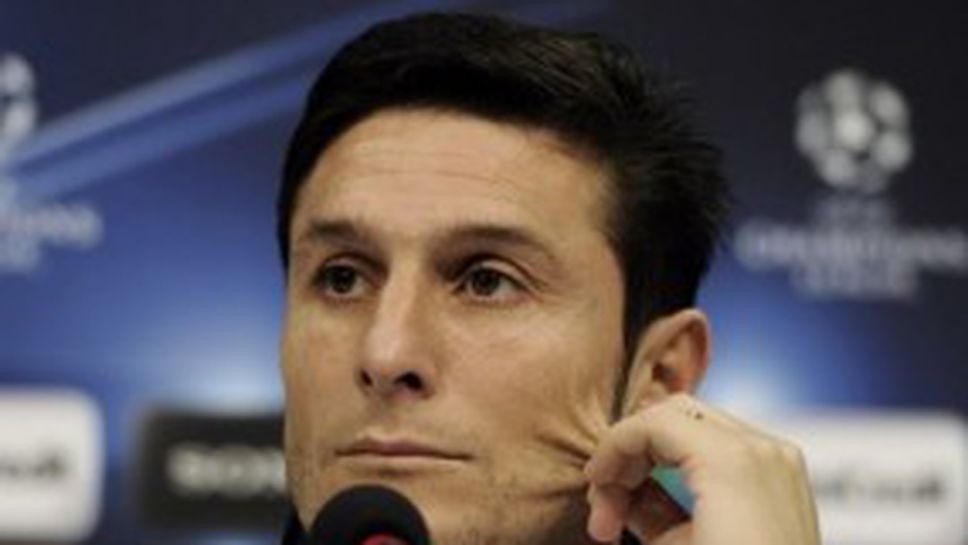 Хавиер Санети залага на Юнайтед във финала срещу Барса