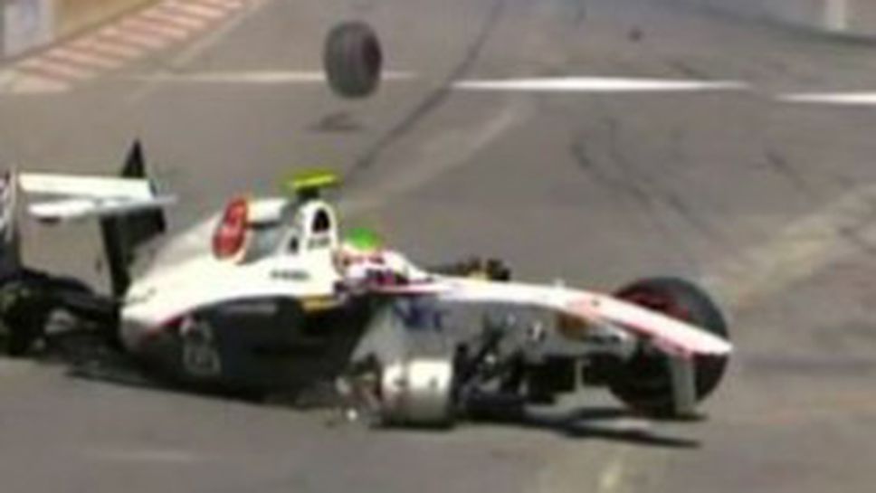 Зверска катастрофа на Перес в Монако, пилотът в болница (видео+снимки)